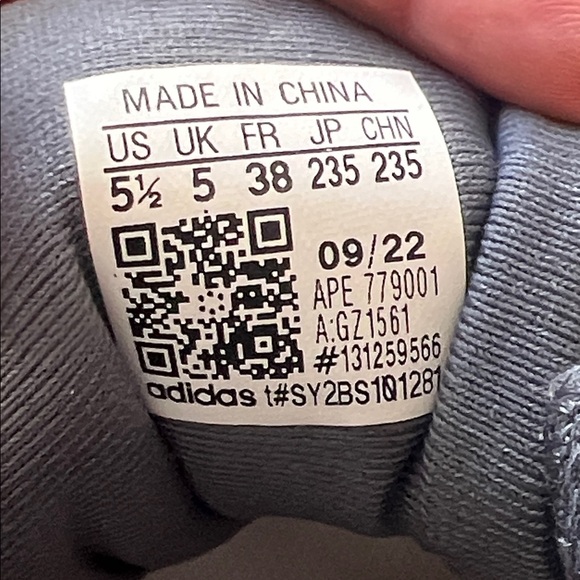 adidas Gray and Blue Men's Sneakers - Picture 13 of 14